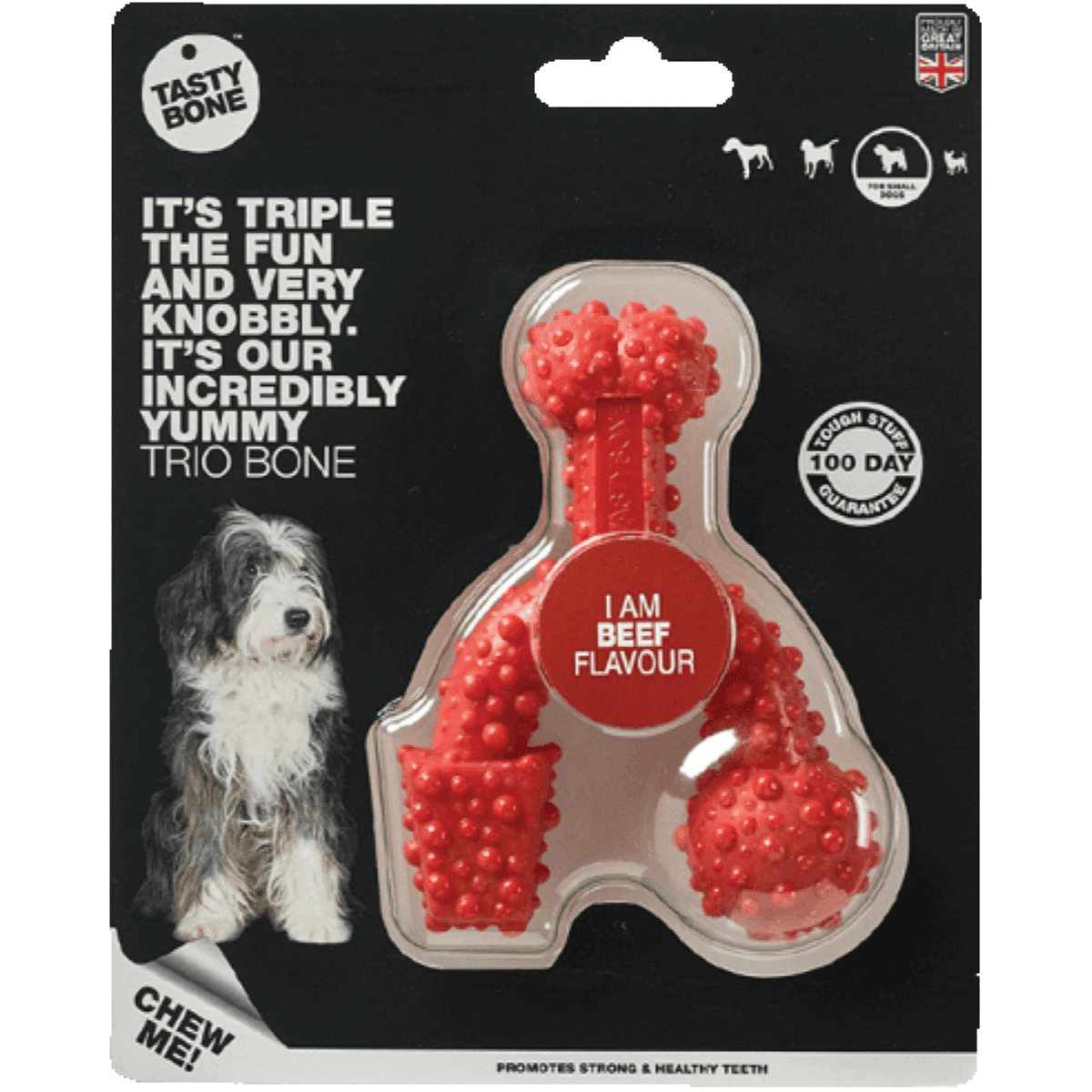 TastyBone Nylon Trio Small Dog - Beef