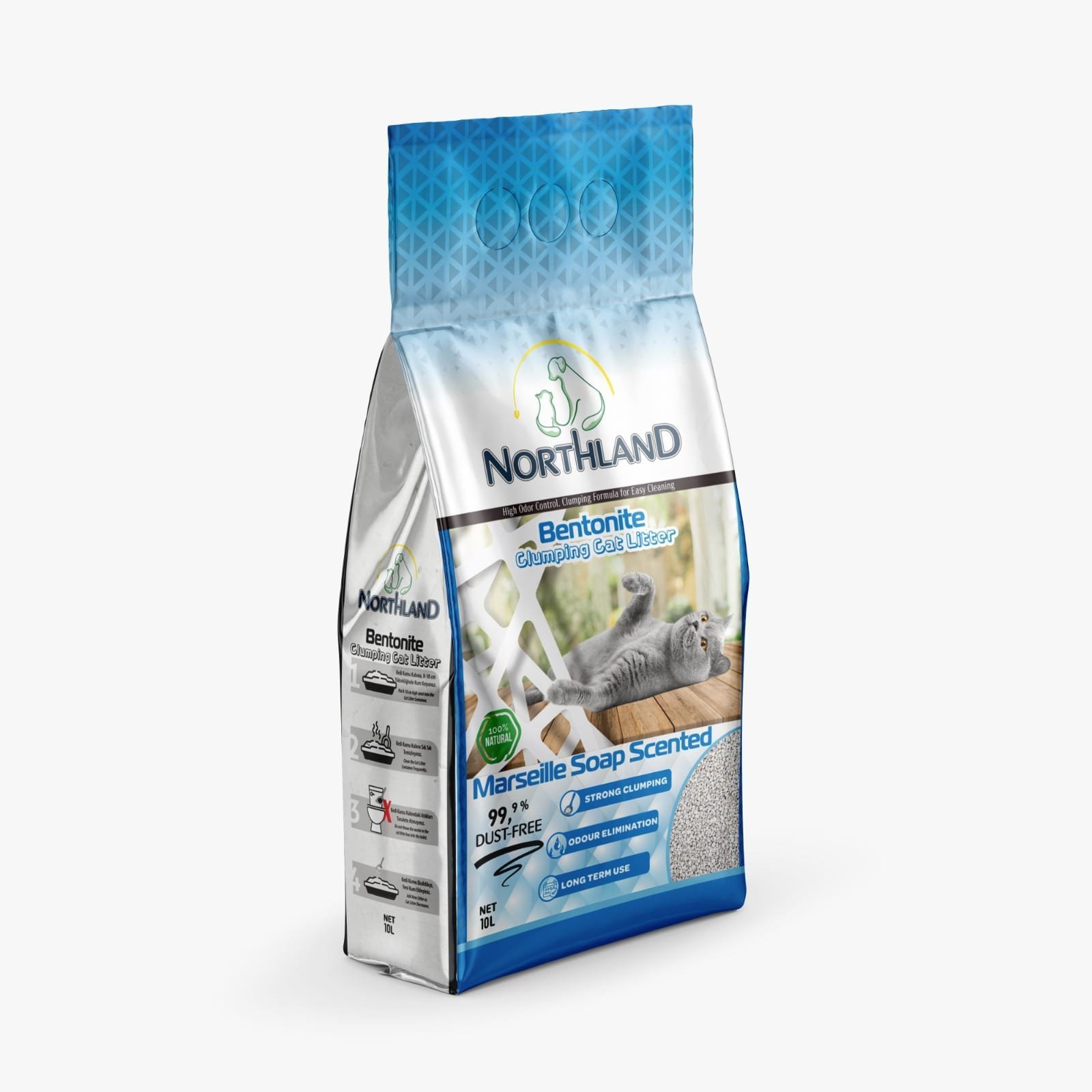 Northland Marseille Soap Scented Clumping Bentonite Cat Litter ? 10L
