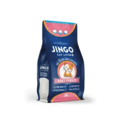 JINGO Baby Powder Scented Colored Granules Cat Litter - 10L