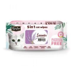 Kit Cat 5-in-1 Cat Wipes Lavender 80pcs
