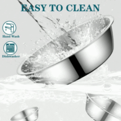 Whisker-Friendly Stainless Steel Pet Bowl 6.2" – For Cats & Small Dogs