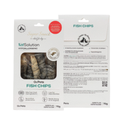 O2Pets Snack Fish Chips – Cod Skin Dog Treats (70 g)