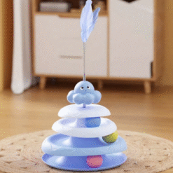 Interactive Cat Toy Drum with 3 Ringing Balls – Fun Indoor Puzzle Toy for Kittens