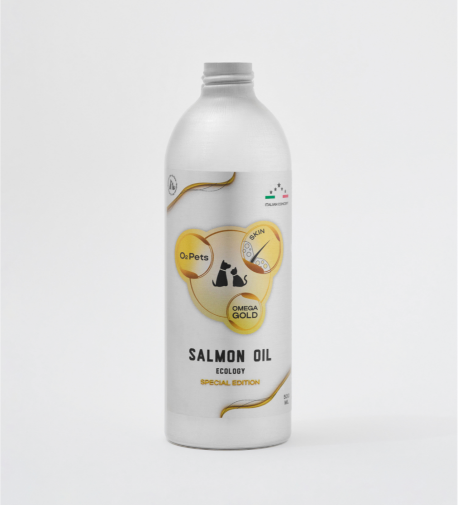 O2Pets Skin Omega Gold - Omega Gold Skin – Wild Caught Norwegian Salmon Oil for Dogs & Cats (50 ml)