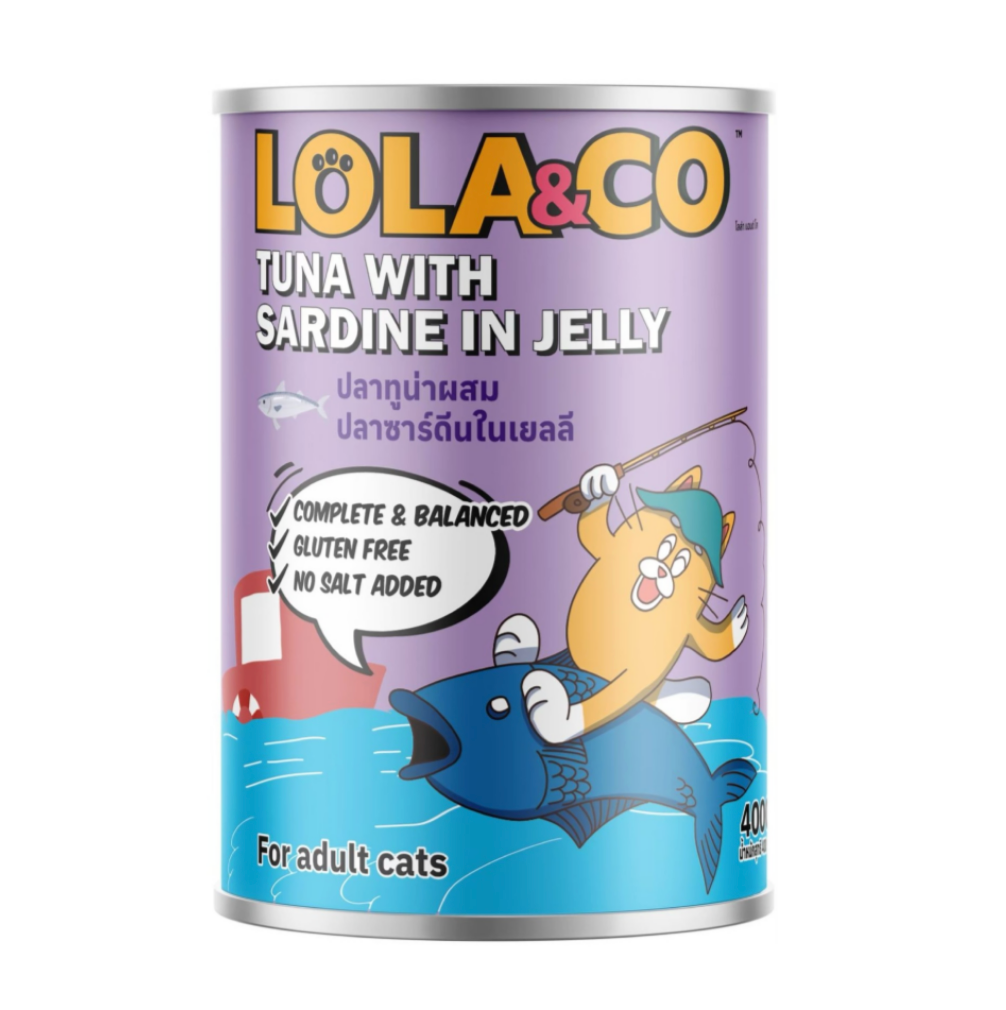 Lola&Co Tuna With Sardine In Jelly Wet Cat Food 400G