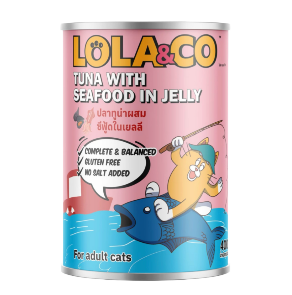 Lola&Co Tuna With Seafood In Jelly Wet Cat Food 400G
