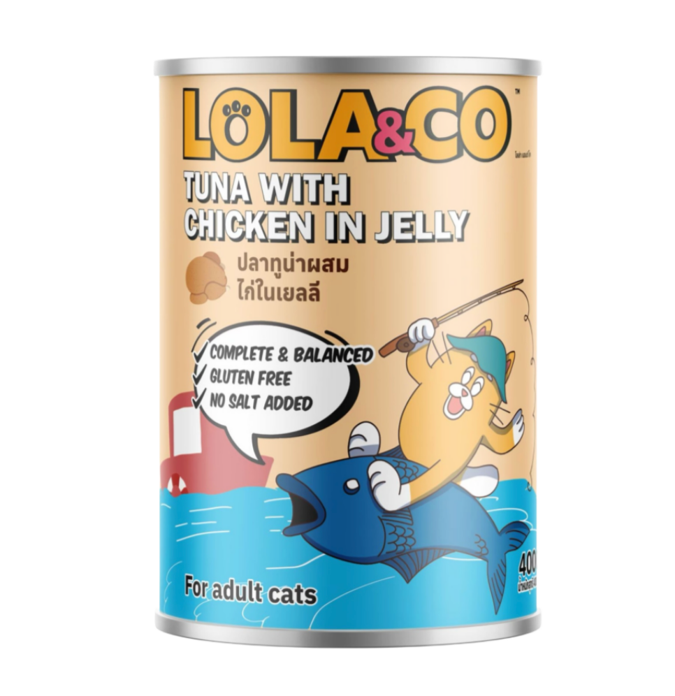 Lola&Co Tuna With Chicken In Jelly Wet Cat Food 400G