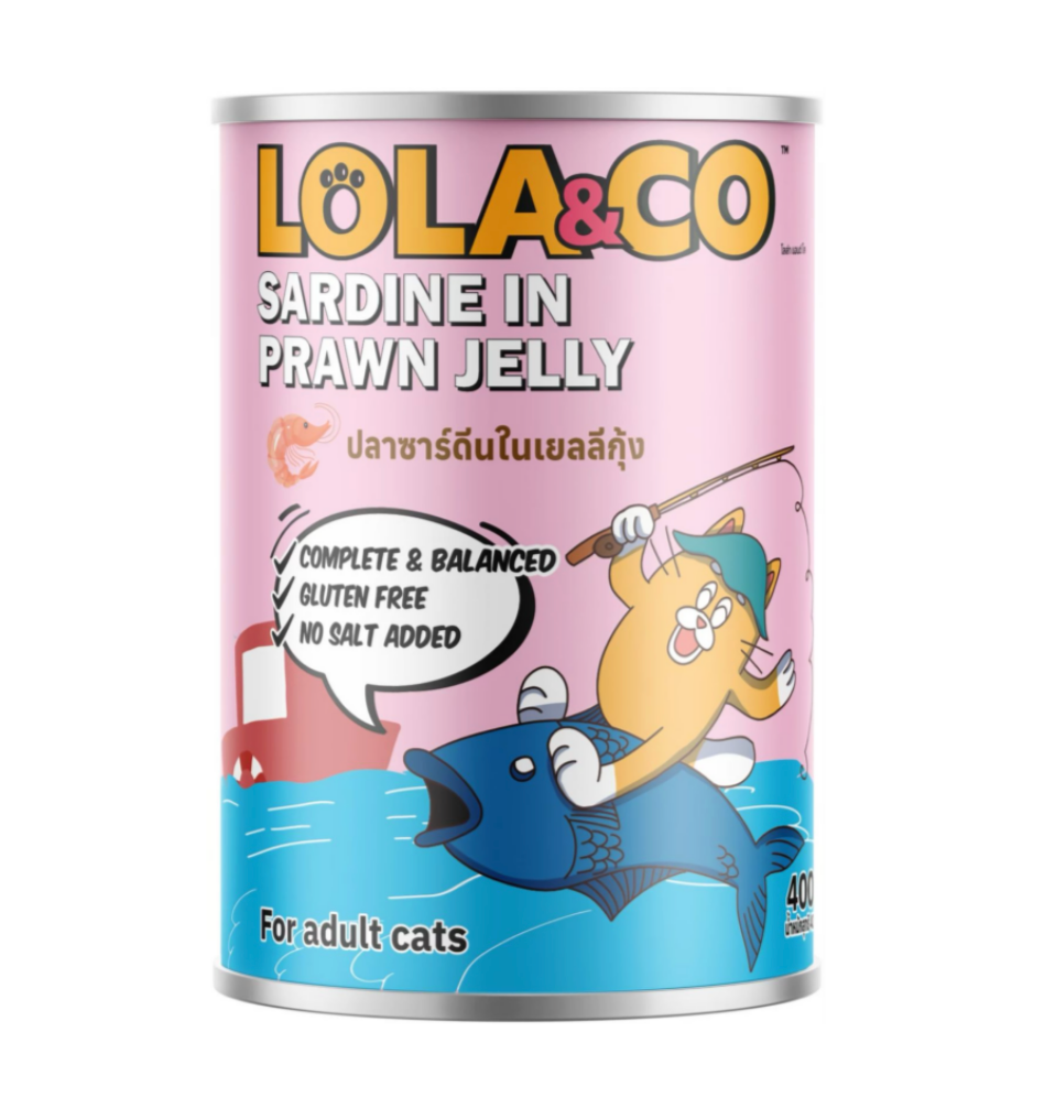 Lola&Co Sardine In Prawn Jelly Wet Cat Food 400G