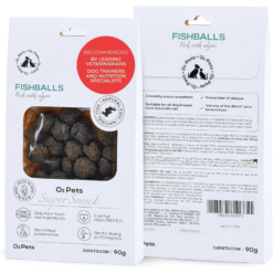O2Pets Snack Cod Fishballs with Algae Treats – Dog Treats (90 g)
