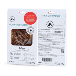O2Pets Snack Duck Carpaccio Grain-Free Treats – Duck Dog Treats (70 g)