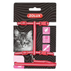 Cat Harness & Leash Kit – Adjustable Reflective Harness with 1.2m Leash (Red)