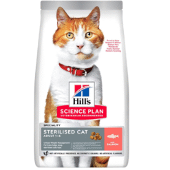 Hill’s Science Plan Sterilised Adult Dry Cat Food with Salmon – 3 kg