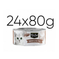 Kit Cat Deboned Chicken & Egg Yolk – Wet Cat Food – 24 × 80 g