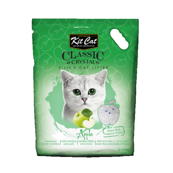 Kit Cat Crystal Cat Litter – Apple Scent – 5 L
