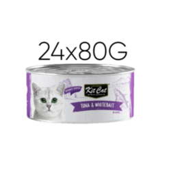 Kit Cat Deboned Tuna & Whitebait Toppers – Wet Cat Food – 24 × 80 g