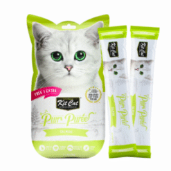 Kit Cat Purr Puree Salmon Cat Treats – 5 x 15 g