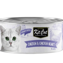 Kit Cat Deboned Chicken & Chicken Heart Toppers Wet Cat Food – 80g