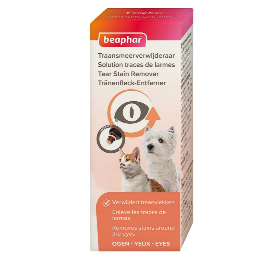 Beaphar Tear Stain Remover for Dogs & Cats – Eye Care Solution – 50 ml