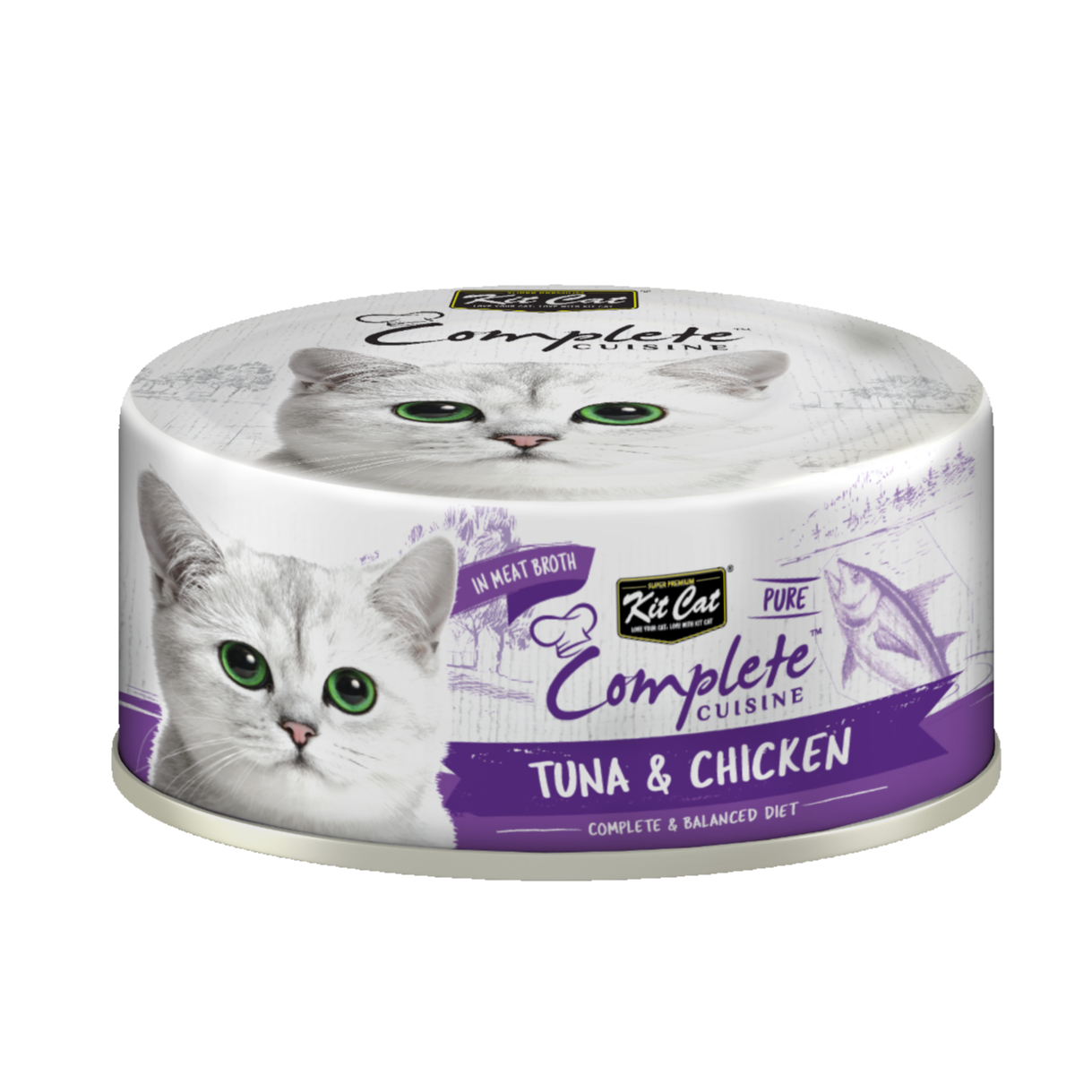 Kit Cat Complete Cuisine Tuna & Chicken Wet Cat Food – 70 g