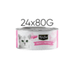 Kit Cat Deboned Chicken & Whitebait Toppers – Wet Cat Food – 24 × 80 g