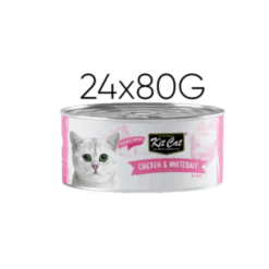Kit Cat Deboned Chicken & Whitebait Toppers – Wet Cat Food – 24 × 80 g