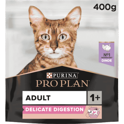 Pro Plan Adult Delicate Digestion Dry Cat Food with Turkey 400 g
