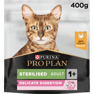 Pro Plan Sterilised Adult Delicate Digestion Dry Cat Food with Chicken 400 g