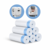 Large Plastic Waste Bag Rolls for Big Automatic Cat Litter Box 5 Pack