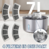 Replacement Filters for Stainless Steel Pet Water Fountain 7L 4 Pack