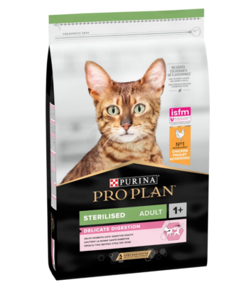 Pro Plan Sterilised Adult Delicate Digestion Dry Cat Food with Chicken 10 kg