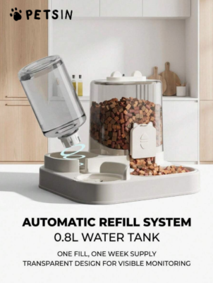 PETSIN Automatic Circulating Pet Water Fountain Large Capacity for Cats & Dogs