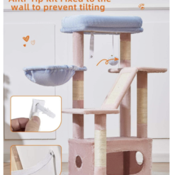 Alternative view of Multi-Level Cat Tree with Condo, Hammock & Scratching Posts 42 x 33 x 97 cm