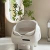 PetJC XXL Self-Cleaning Cat Litter Box with App Control - White