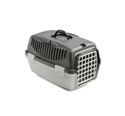 Gulliver Plastic Pet Carrier with Door Dark/Light Grey 48x32x31h