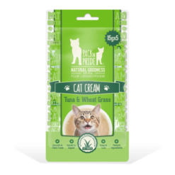PACK’N PRIDE Creamy Cat Lick Sticks Tuna & Wheat Grass – 15g x 5