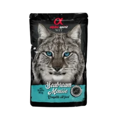 Alpha Spirit Seabream Mousse Wet Cat Food 85 g Pouch