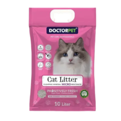 DoctorPet Baby Powder Micro Bentonite Clumping Cat Litter 10 L