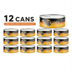 ProChoice Doner Bites Adult Chicken in Gravy Wet Cat Food 12 × 70 g Cans
