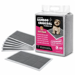 Bamboo Charcoal Pet Pee Pads 60 × 60 cm Large 40 Pack