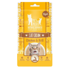 PACK’N PRIDE Creamy Cat Lick Sticks Chicken & Krill – 15g x 5
