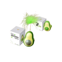 Avocado Cat Toy with Feather Wand – 165g