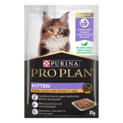 PRO PLAN Kitten Tender Pieces Chicken Wet Cat Food 85g