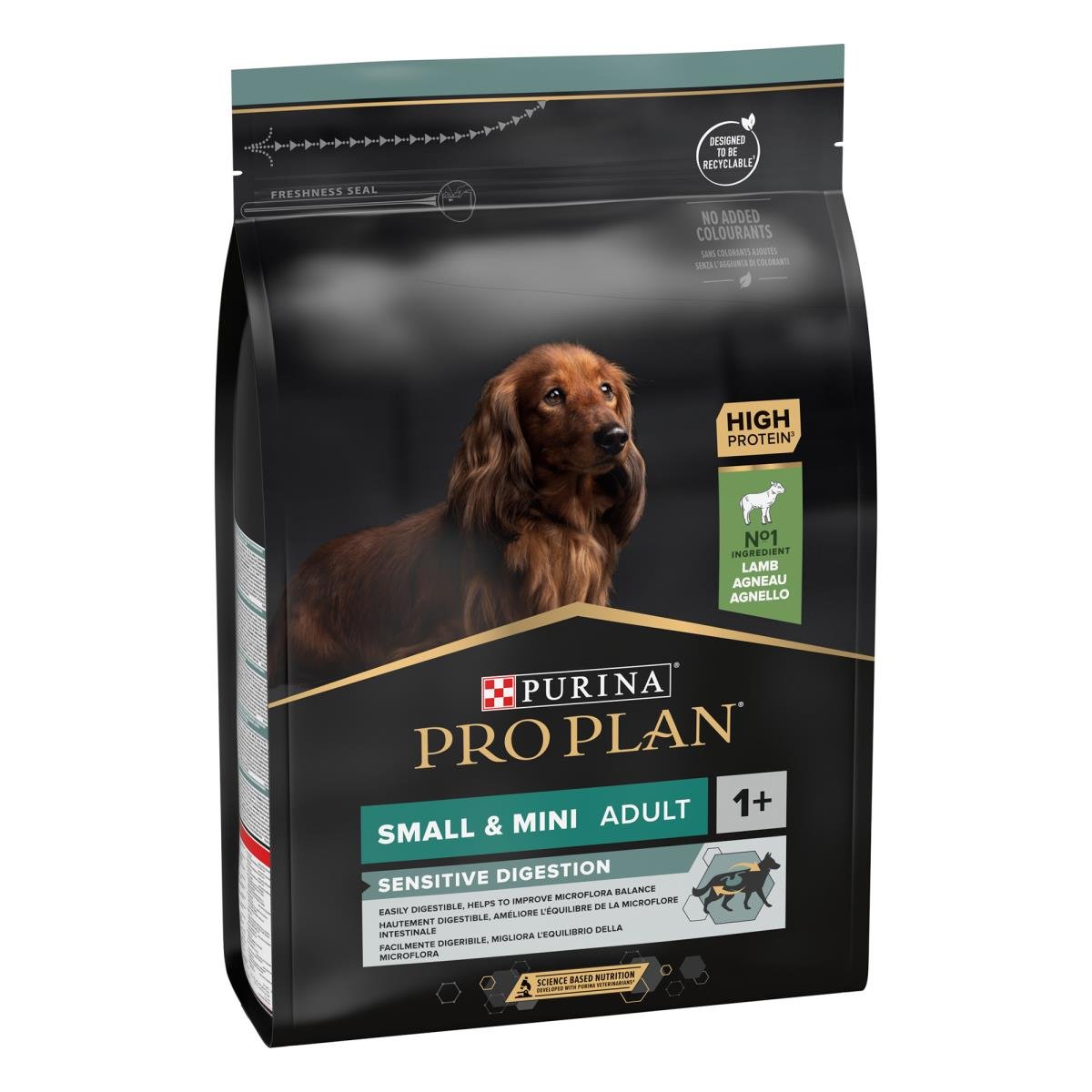 PRO PLAN Sensitive Digestion Small & Mini Adult Lamb Dry Dog Food – 3kg