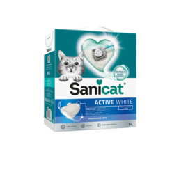 Sanicat Active White Unscented Clumping Cat Litter 6 L