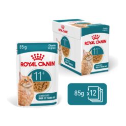 Royal Canin Feline Health Nutrition Ageing 11+ Gravy Wet Cat Food - Pouches 12 x 85g