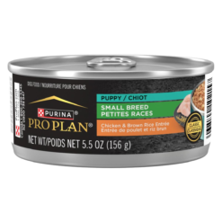 PRO PLAN Puppy Small Breed Chicken & Brown Rice Entrée Wet Dog Food – 156g