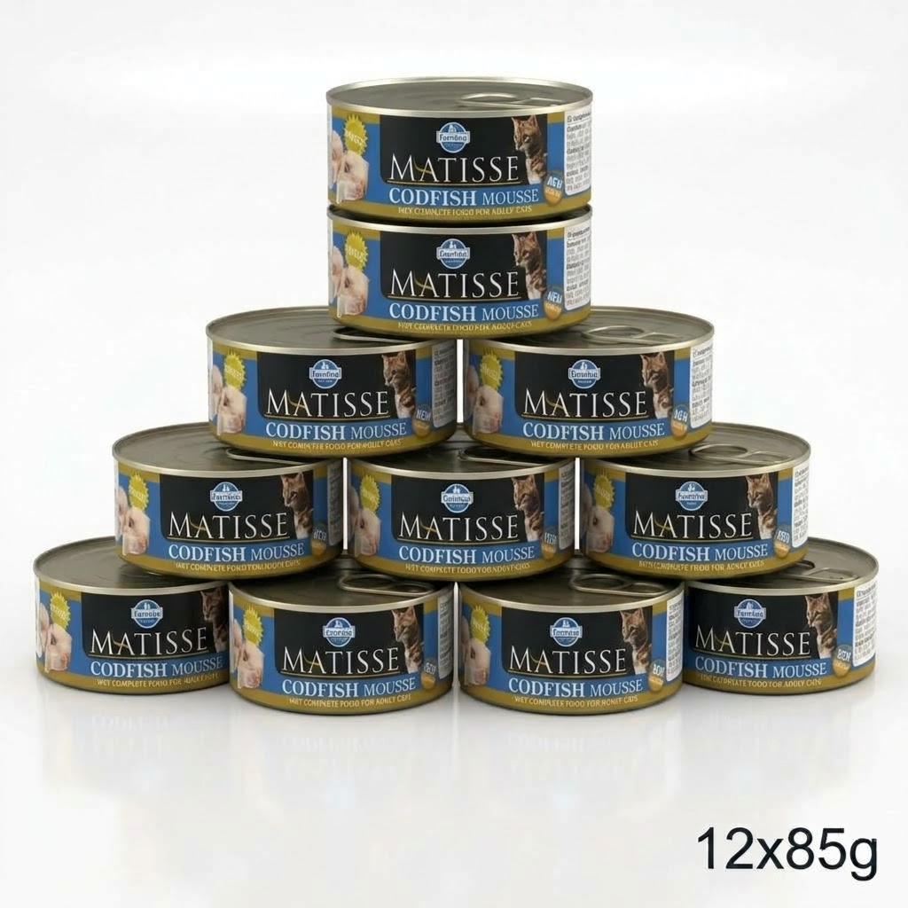 Farmina Matisse Codfish Mousse Adult Wet Cat Food – 85g x 12