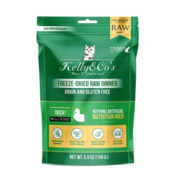 KELLY & CO’S FREEZE-DRIED RAW CAT FOOD DUCK FORMULA 397g