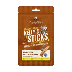 Kelly & Co’s Dog Freeze-Dried Sticks BACON BLUEBERRY Flavor – 50g