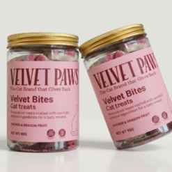 Velvet Bites Dragon Fruit Freeze-Dried Cat Treats 90g